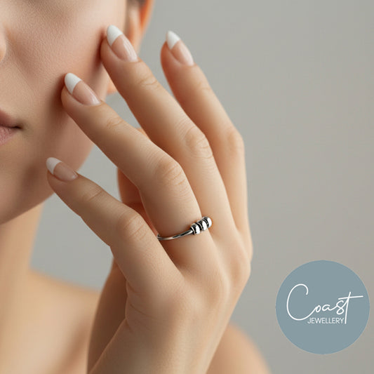 Silver Fidget Ring - Coast Jewellery