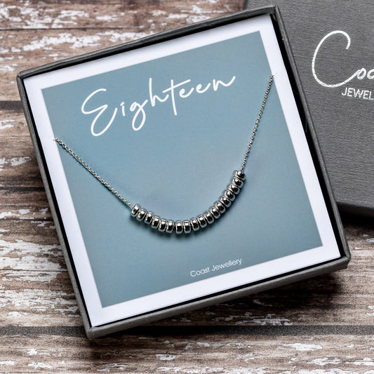 Coast Jewellery - Sterling Silver 18th Birthday Necklace