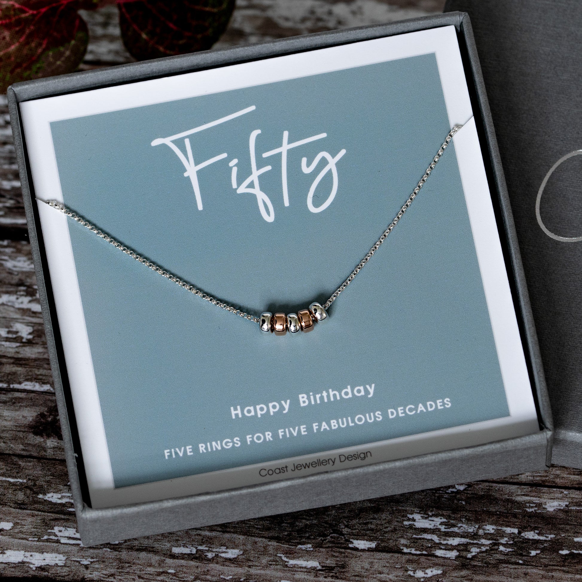 Coast Jewellery - 50th Birthday Necklace