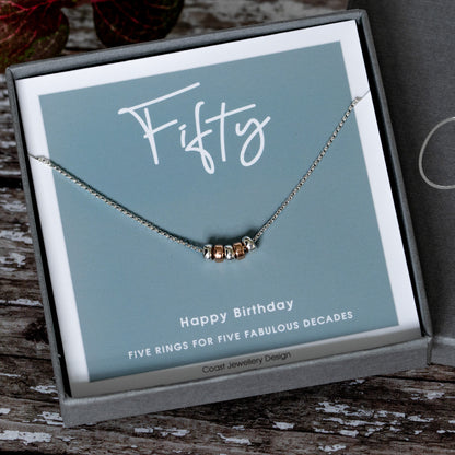 Coast Jewellery - 50th Birthday Necklace