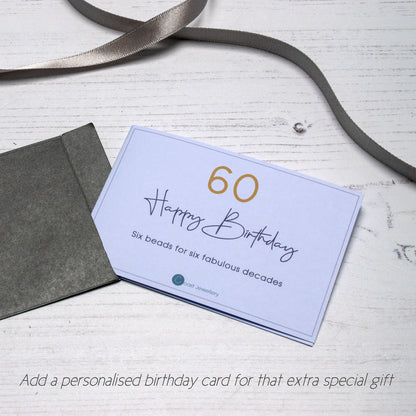 Coast Jewellery 60th Birthday Gift Card
