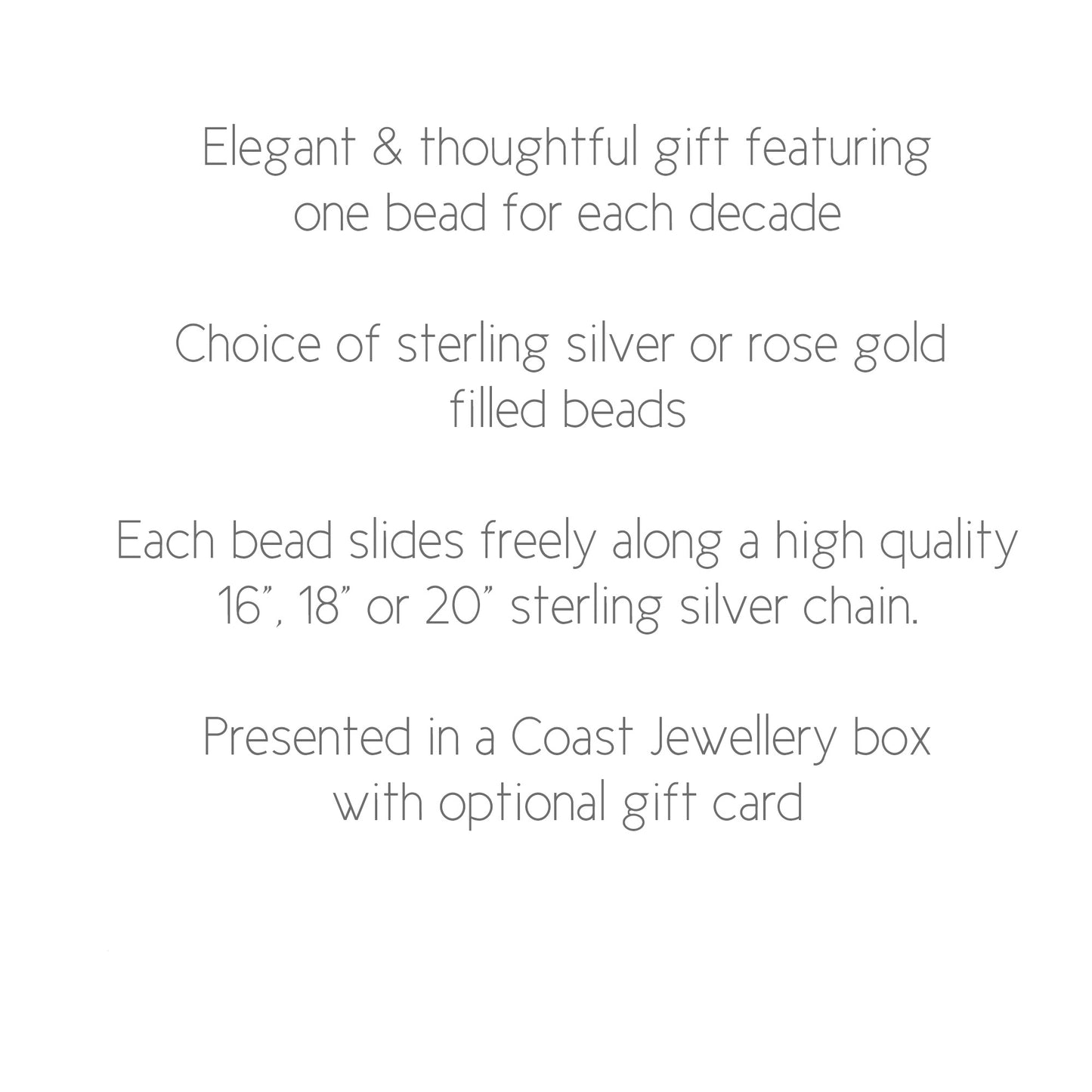 Coast Jewellery - Product Information