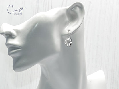 Silver Daisy Earrings