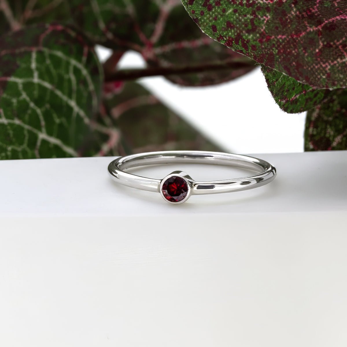 Coast Jewellery - Sterling Silver Garnet Ring