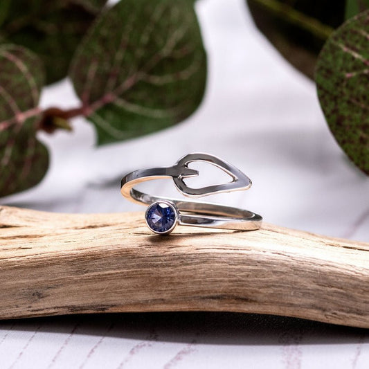 Iolite Adjustable Ring - Coast Jewellery