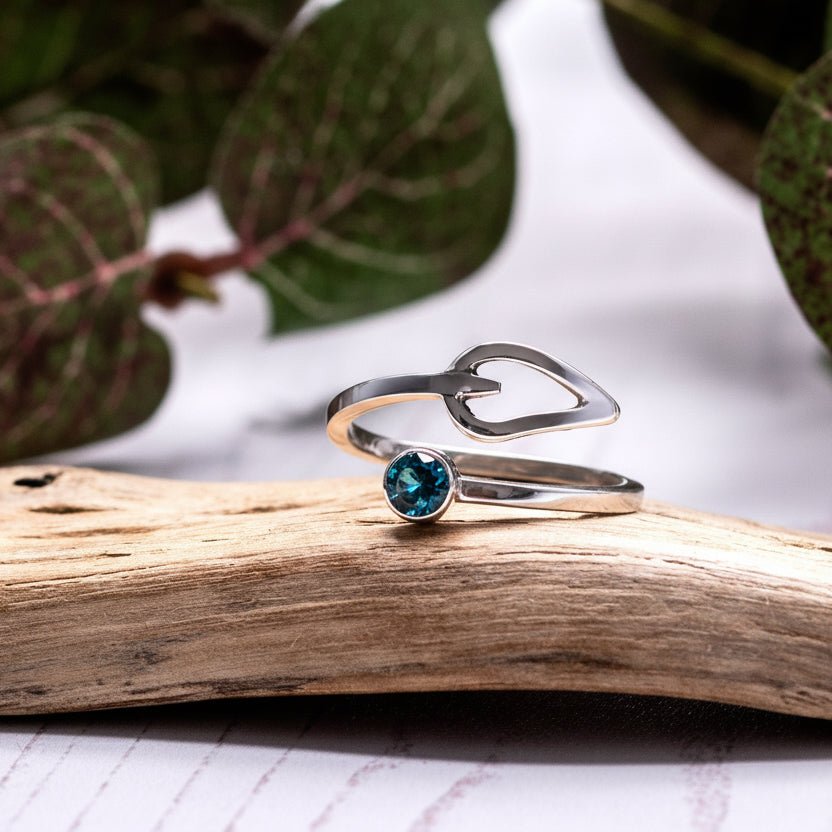 London Blue Topaz Adjustable Ring
