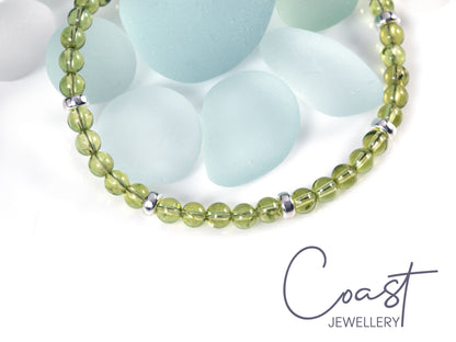 Peridot Sterling Silver Bracelet