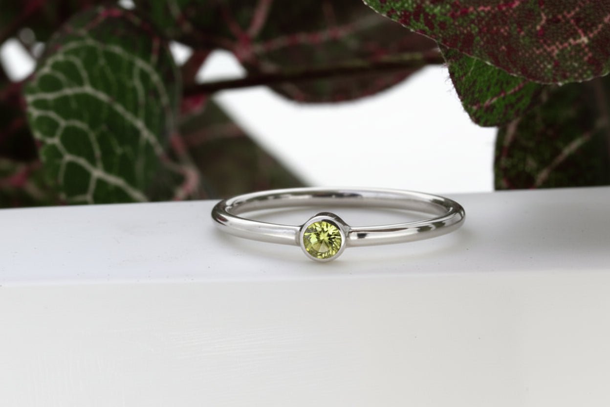Peridot Silver Ring