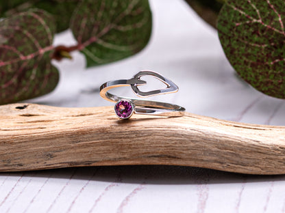 Pink-Tourmaline-Adjustable-RIng