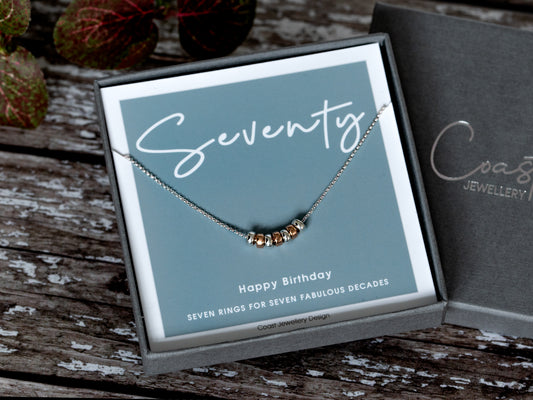 70th Birthday Necklace