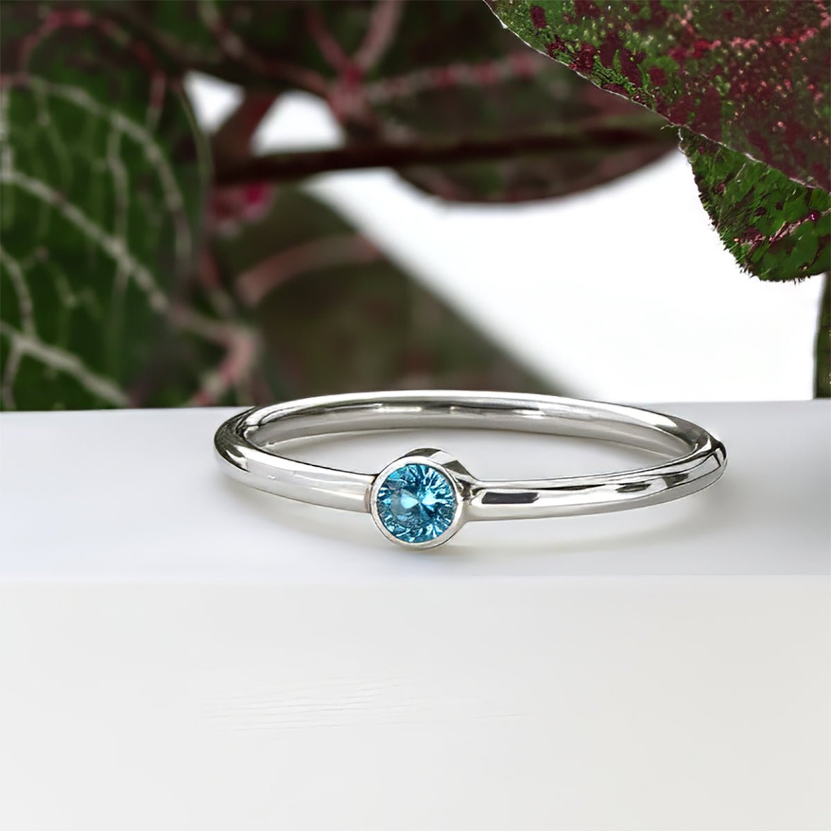 Coast Jewellery - Sterling Silver Swiss Blue Topaz Ring
