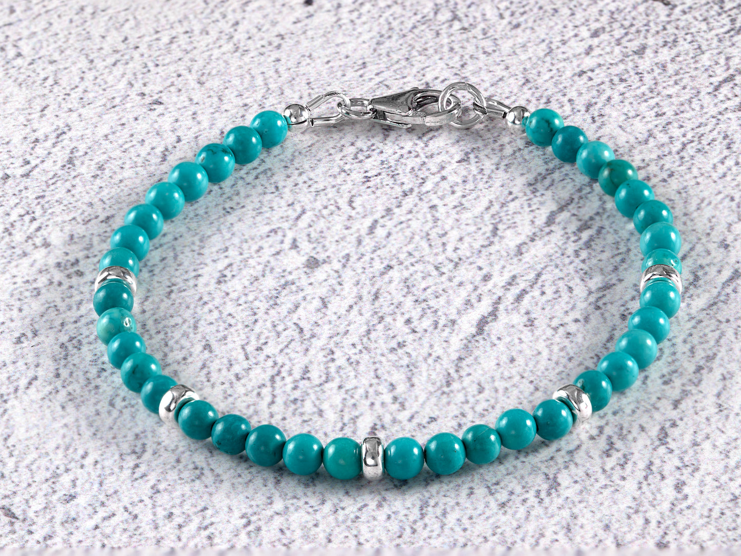 Sterling Silver & Turquoise Bracelet - Coast Jewellery