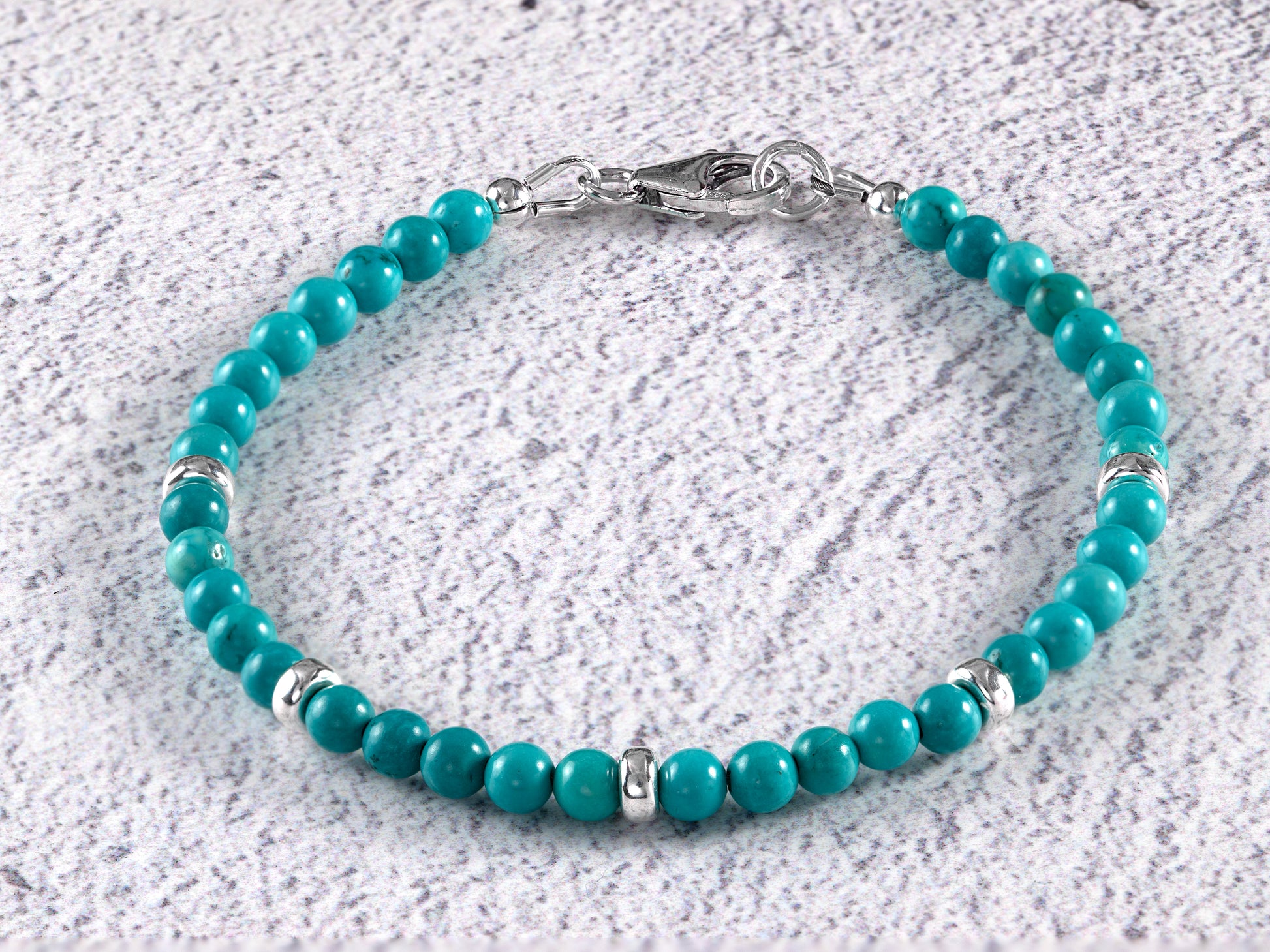 Sterling Silver & Turquoise Bracelet - Coast Jewellery