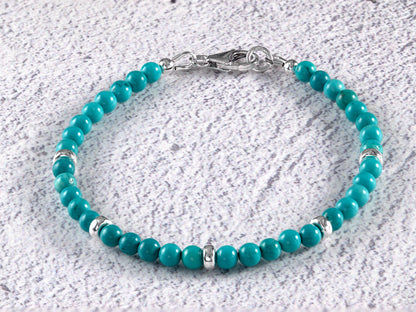 Sterling Silver & Turquoise Bracelet - Coast Jewellery