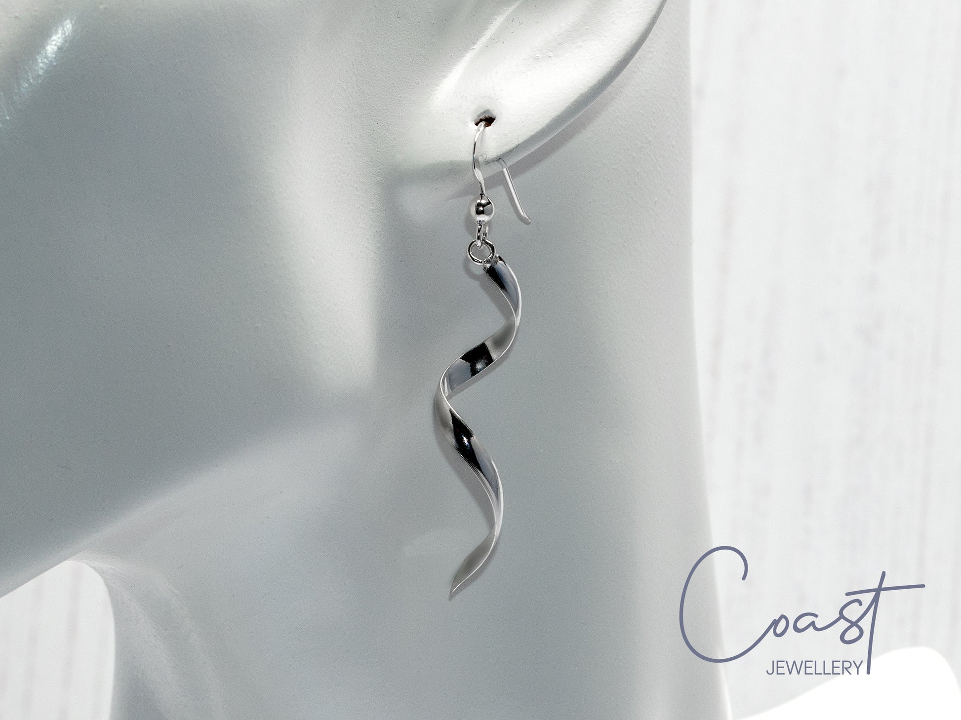 Coast Jewellery - Silver Twirl Earrings