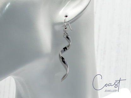 Coast Jewellery - Silver Twirl Earrings