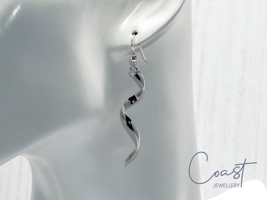 Coast Jewellery - Silver Twirl Earrings